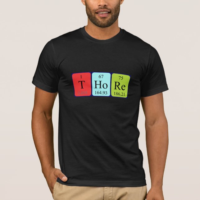 Shirt für den periodischen Tabellennamen (Vorderseite)