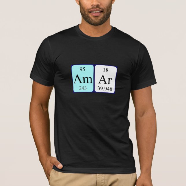 Shirt für den periodischen Tabellennamen (Vorderseite)