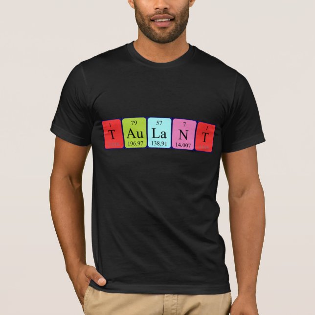 Shirt für den periodischen Tabellennamen (Vorderseite)
