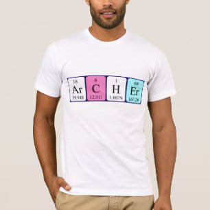 Shirt für den periodischen Tabellennamen