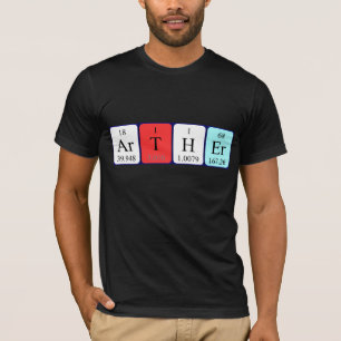 Shirt für den periodischen Tabellennamen