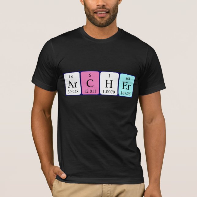 Shirt für den periodischen Tabellennamen (Vorderseite)