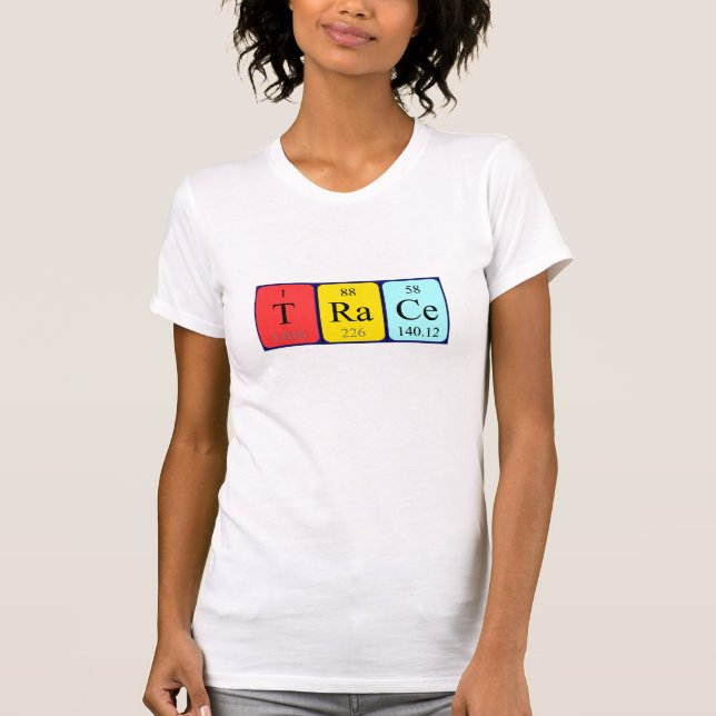 Shirt für den periodischen Tabellennamen (Vorderseite)