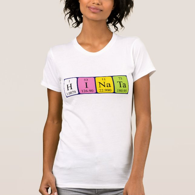 Shirt für den periodischen Tabellennamen Hinata (Vorderseite)