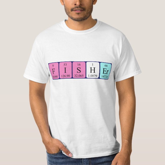 Shirt für die periodische Tabelle (Vorderseite)
