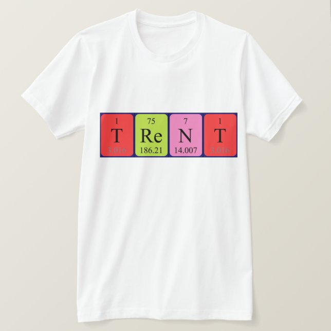 Shirt für die periodische Tabellenbezeichnung (Design vorne)