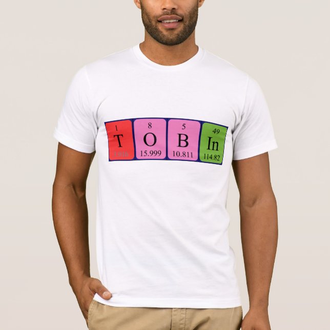 Shirt für die periodische Tabellenbezeichnung Tobi (Vorderseite)
