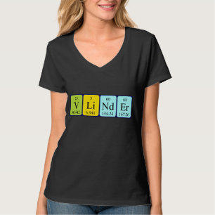 Shirt für die periodische Tabellenname