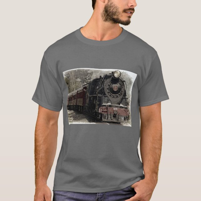 Shirt für die schwarze Lokomotive (Vorderseite)