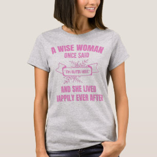 Shirt für die sonnige Pension, eine weise Frau ei