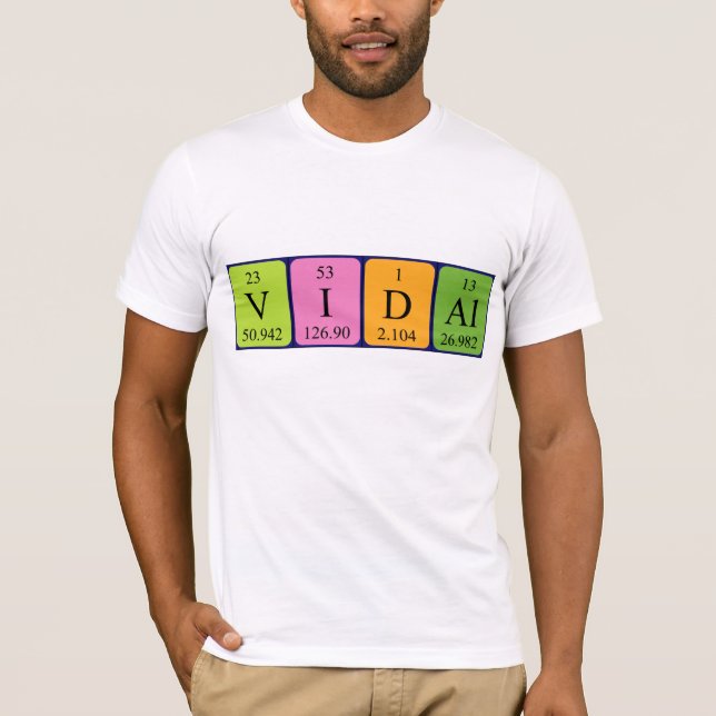 Shirt für die vidale Periodenbezeichnung (Vorderseite)