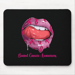 Shirt für Frauen im Monat Brustkrebs Mousepad