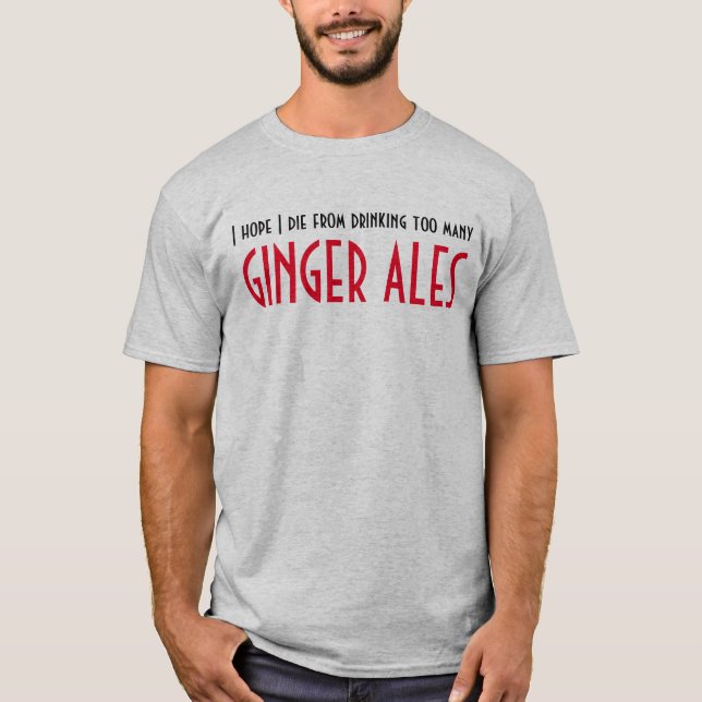 Shirt für Ingwer-Biertrinker (Vorderseite)