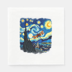 Shirt für künstlerische Libelle Van Gogh Starry Ni Serviette
