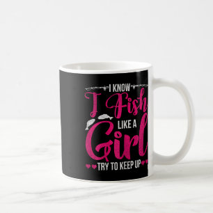 Shirt für Mädchen Fisch B Fischerei Kaffeetasse