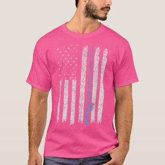 Shirt für Männer Junge Fischen American Fla
