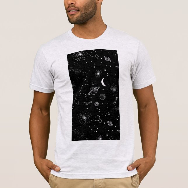 Shirt für Männer: Planets Tumblr (Vorderseite)
