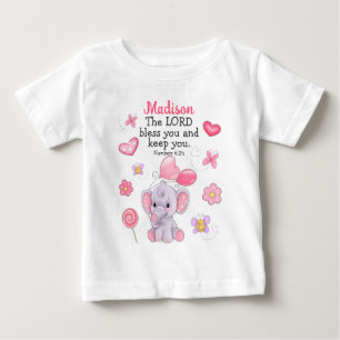 Shirt für Niedliche Girl-Individuelle Name-Segen-S