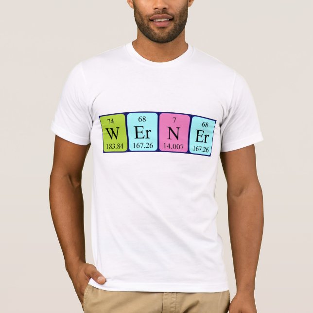 Shirt für periodische Tabellen (Vorderseite)