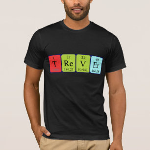 Shirt für periodische Tabellennamen