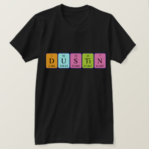 Shirt für periodische Tabellennamen