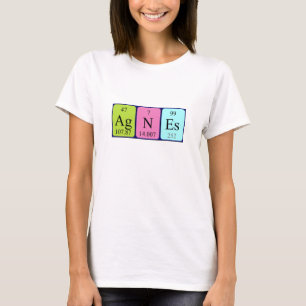 Shirt für periodische Tabellennamen
