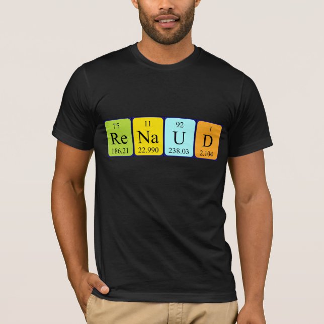 Shirt für periodische Tabellennamen Renaud (Vorderseite)