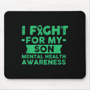 Shirt für psychische Gesundheit - ich kämpfe für m Mousepad