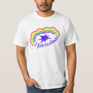 Shirt für Rainbow-Furzen - wählen Sie Stil & Farbe