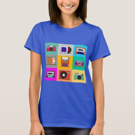 Shirt für Retro-Elemente - Vintages grafisches T-S