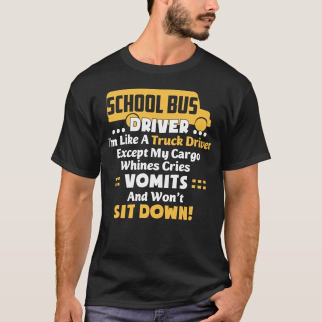 Shirt für Schulbusfahrer (Vorderseite)