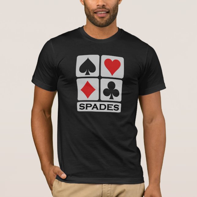 Shirt für Spades Player - wählen Sie Stil & Farbe (Vorderseite)