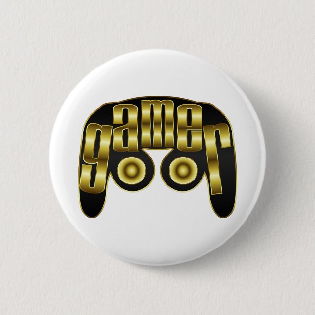 Shirt-GAMER-02a Button (Vorderseite)