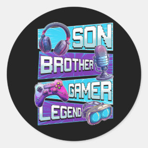 Shirt Gaming Shirt Video Game Shirts für Jungen Te Runder Aufkleber