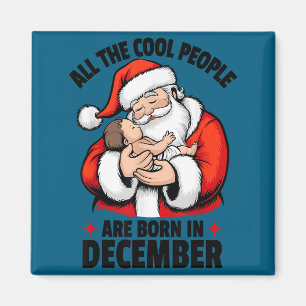 Shirt Geboren Dezember Jesus Weihnachten Christlic Magnet