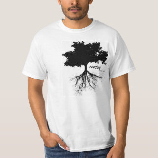 Shirt ("gewurzelt" mit Baum-Silhouette)