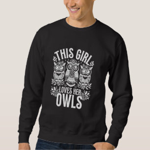 Shirt Girls Nocturnal Bird Wildlife Owls Owl L