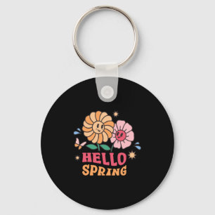 Shirt Hallo Frühling Blumen Sonnenschein Ostern Schlüsselanhänger