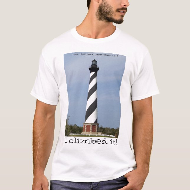 Shirt - Hatteras Leuchtturm "ich kletterte ihn! " (Vorderseite)