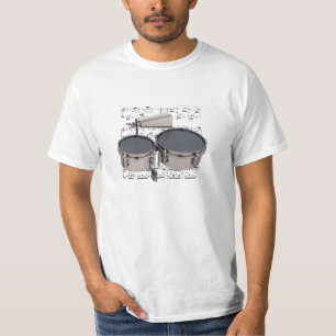 Shirt (helles) Timbales und Cowbell (Auswahlfarbe)