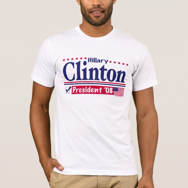 Shirt Hillary-Clinton Präsidenten-'08 (Vorderseite)
