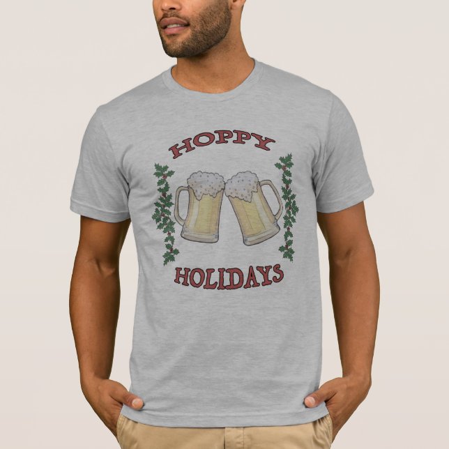Shirt "Hoppy Holidays Beer Men's Tee" (Vorderseite)