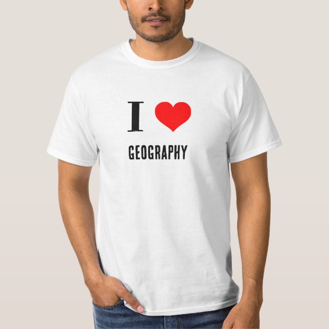Shirt - I Herz-Geografie (Vorderseite)