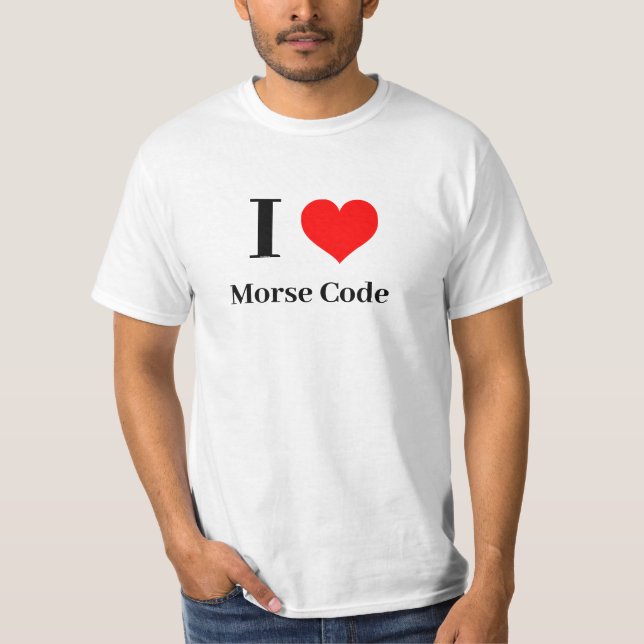 Shirt - Ich höre Morsecode (Vorderseite)