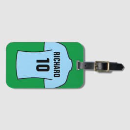 Shirt in hellblau gepäckanhänger