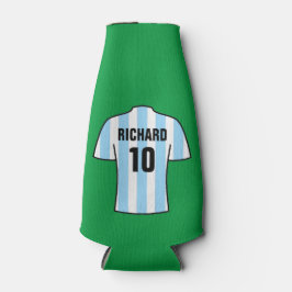 Shirt in hellblauen Streifen Flaschenkühler