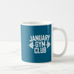Shirt Januar Fitnessstudio Fitness Workout Kaffeetasse