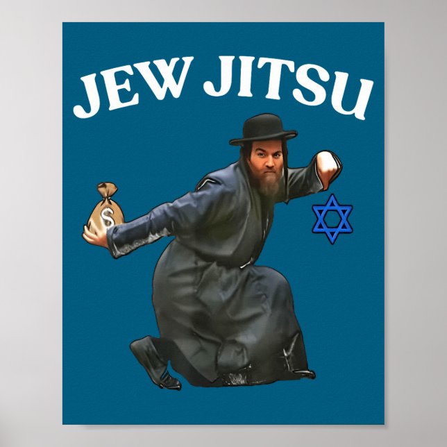 Shirt Jew Jitsu Poster (Vorne)