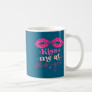 Shirt Kuss passende Paare Mitternacht Kaffeetasse