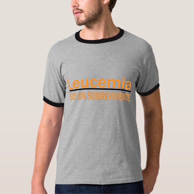 Shirt Leukämie-Sojabohnenöl-UNO Sobreviviente (Vorderseite)
